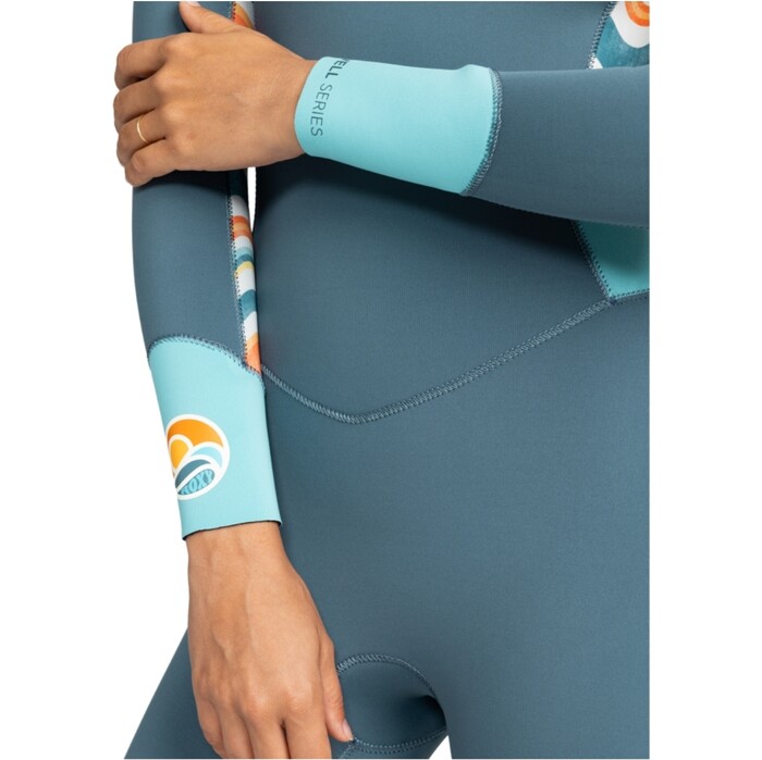 2024 Roxy Mujer Swell Series 5/4/3mm Chest Zip Neopreno ERJW103128 - Starglazer